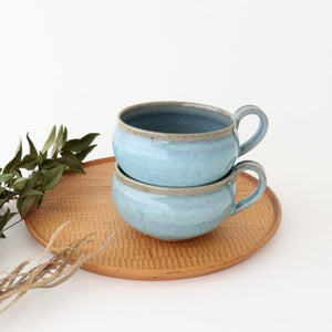 Soup Cup Blue&Gray | Mino Ware