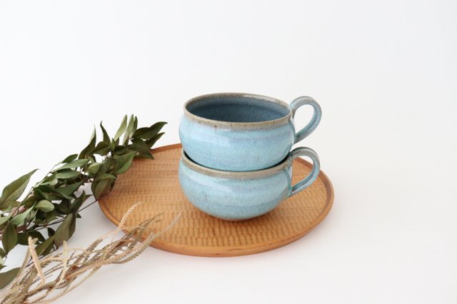 Soup Cup Blue&Gray | Mino Ware