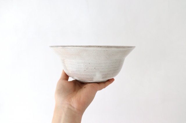 Stepped 18cm/7.1in pot Suna Karatsu Mishima pottery Mino ware