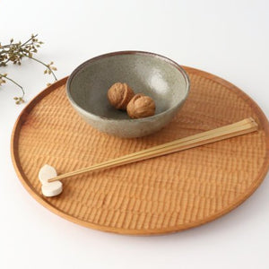 Small bowl, ash glaze, pottery, Shigaraki ware