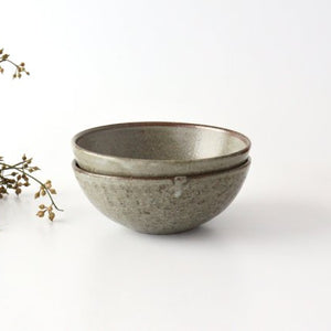 Small bowl, ash glaze, pottery, Shigaraki ware