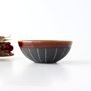 Small bowl, American glaze, pottery, Shigaraki ware