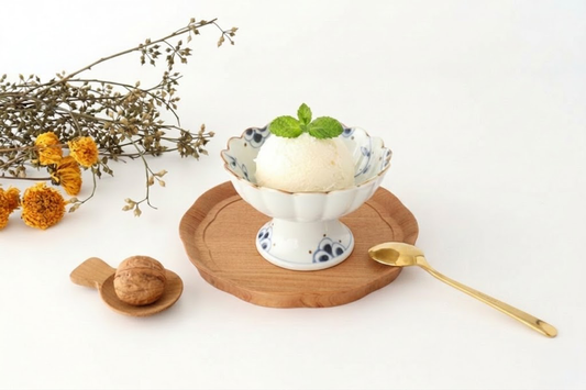 Dessert Cup Vine Blue Arabesque | Compote Arita Ware