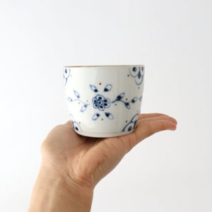 Soba Choko Vine Blue Arabesque | Free Cup Arita Ware