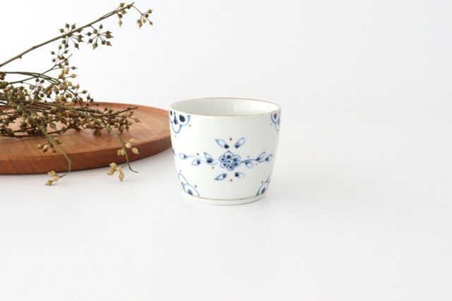 Soba Choko Vine Blue Arabesque | Free Cup Arita Ware