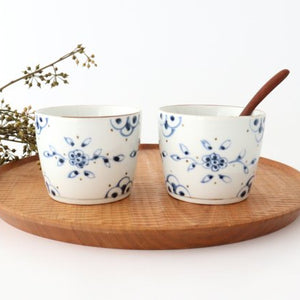 Soba Choko Vine Blue Arabesque | Free Cup Arita Ware