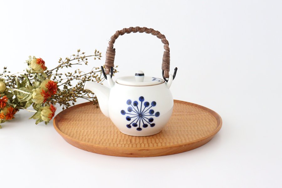 Yoshida Ware Japanese Teapot Flower-dot | Kyusu