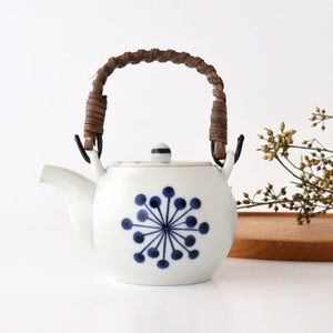 Japanese teapot Hanaten pattern Porcelain Yoshida ware