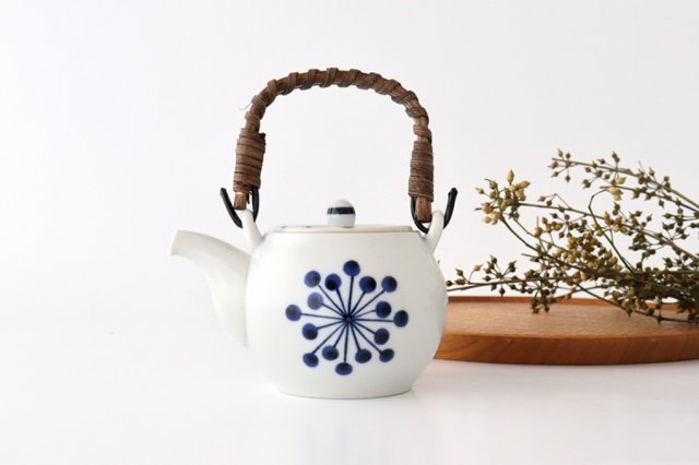 Yoshida Ware Japanese Teapot Flower-dot | Kyusu