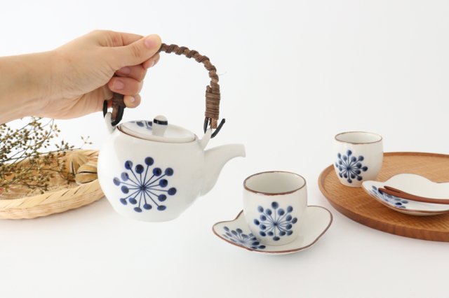 Yoshida Ware Japanese Teapot Flower-dot | Kyusu