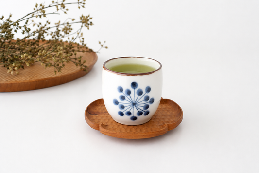 Yoshida Ware Japanese Cup Flower-dot | Yunomi Arita Ware