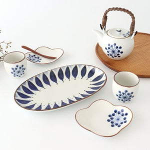 Plate Hanaten pattern Porcelain Yoshida ware