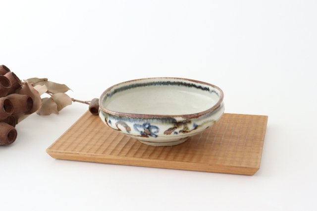 Minami Kiln Square Bowl Rust-Annan | Serving Bowl Mino Ware