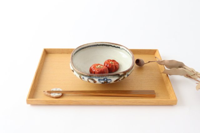 Minami Kiln Square Bowl Rust-Annan | Serving Bowl Mino Ware