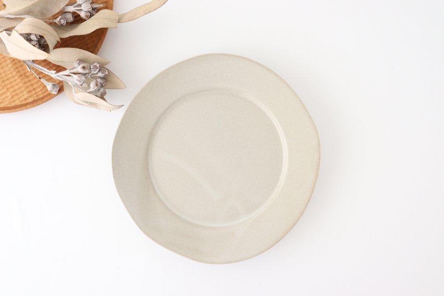 Round Plate Ivory 24cm/9.4in | Mino Ware