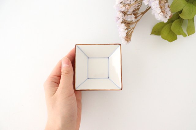 Square Goth Small Blue Porcelain Mino Ware