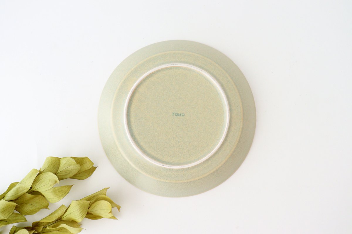 Cuole Round Bowl Silver Green L | Serving Bowl Mino Ware