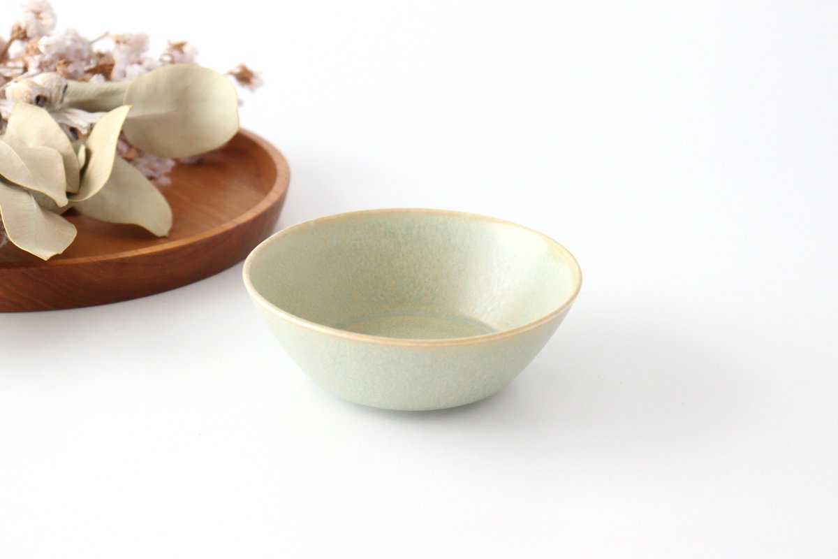 Cuole Small Bowl Silver Green | Kobachi Mino Ware