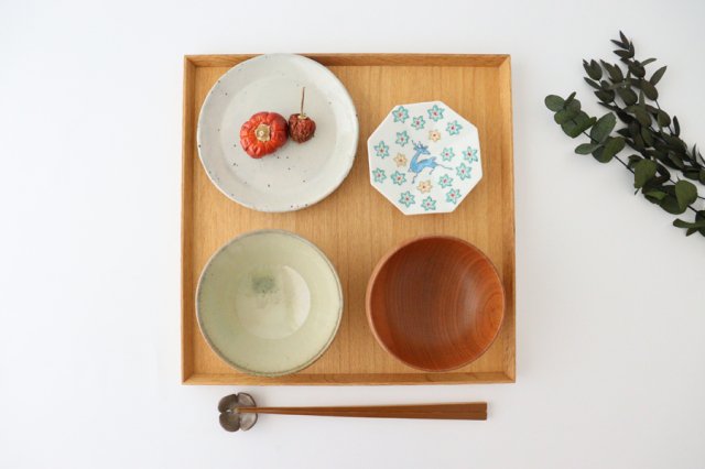 Tear-off plate, iron powder-pulled pottery, Shigaraki ware