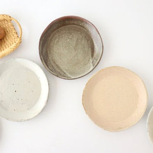 Tear-off plate Ash glaze Ceramic Shigaraki ware