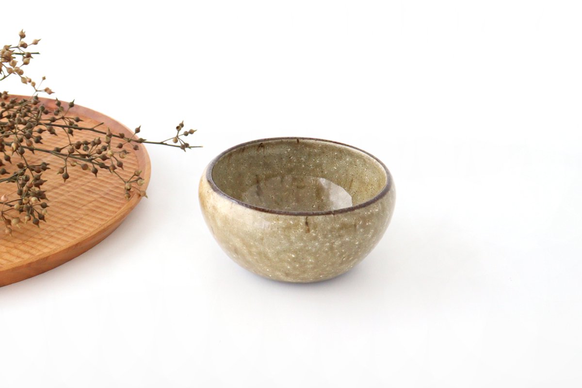 Small Round Bowl Beige | Kobachi Mino Ware