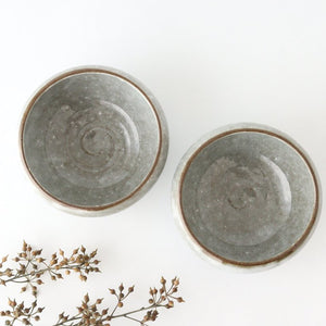 Small round bowl, glass glaze, pottery, Mino ware