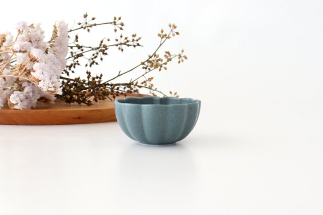 Mame pot flower blue porcelain Mino ware
