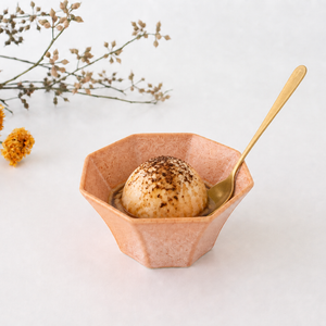 Octagonal Small Bowl Pink | Kobachi Mino Ware