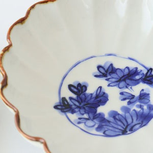 Flower-shaped Bowl Blue Flower Small | Kobachi Hasami Ware