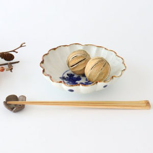 Flower-shaped Bowl Blue Flower Small | Kobachi Hasami Ware