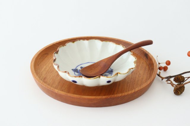 Flower-shaped Bowl Blue Flower Small | Kobachi Hasami Ware