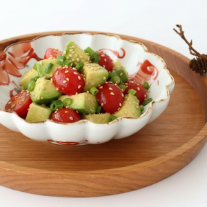Flower-shaped Small Bowl Red-painting | Kobachi Hasami Ware
