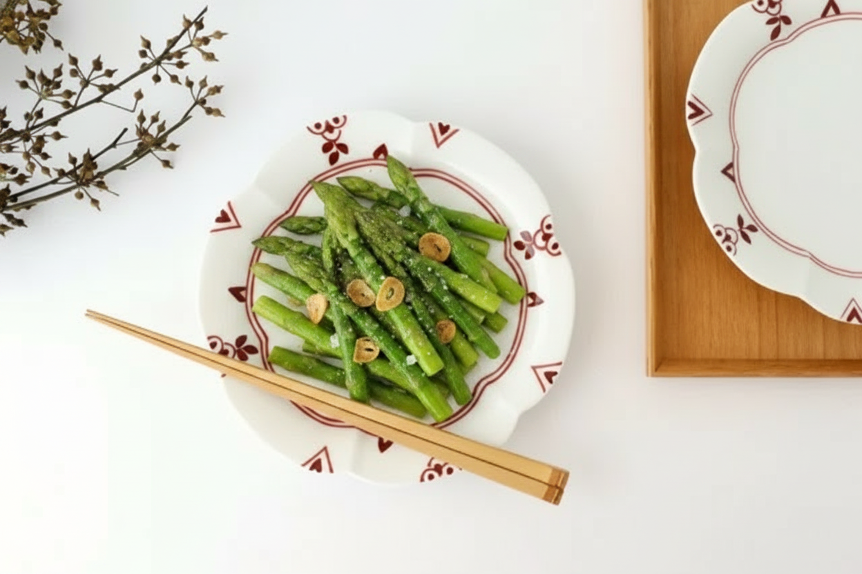 Koyo Kiln Flower-shaped Plate Red Flower | Arita Ware