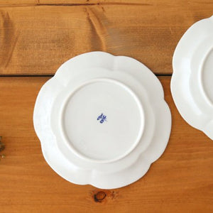 Wreath plate M, brocade tip floret, Koyo kiln, porcelain, Arita ware