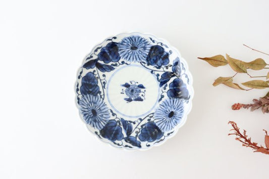 Round Plate Chrysanthemum Arabesque | Imari Ware