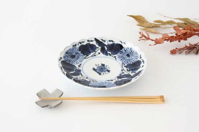 Round Plate Chrysanthemum Arabesque | Imari Ware