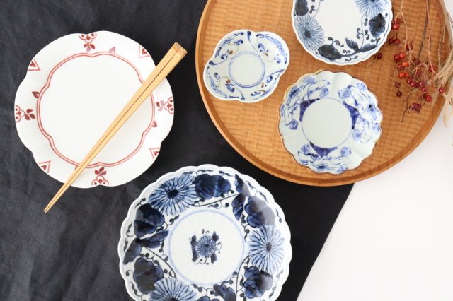 Round Plate Chrysanthemum Arabesque | Imari Ware