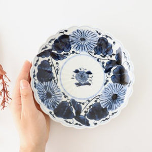 Round Plate Chrysanthemum Arabesque | Imari Ware