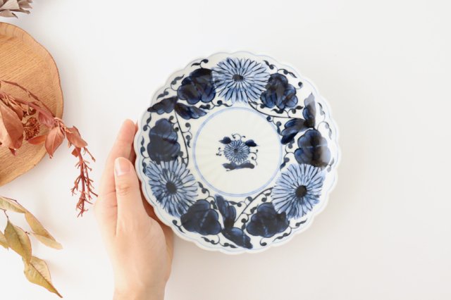 Round Plate Chrysanthemum Arabesque | Imari Ware