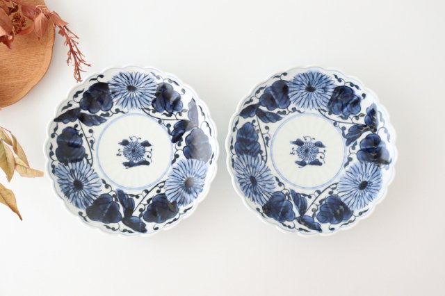 Round Plate Chrysanthemum Arabesque | Imari Ware