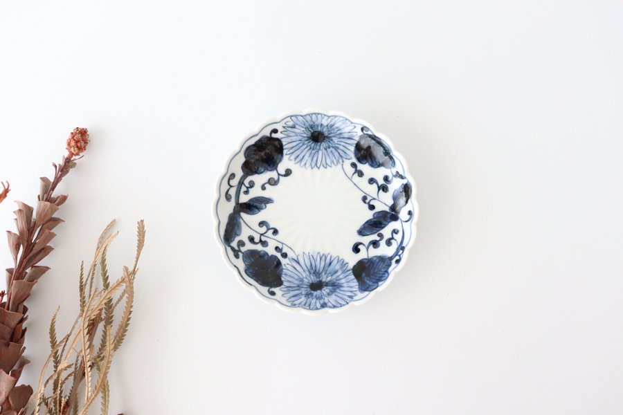 Sauce Plate Chrysanthemum and Arabesque | Imari Ware