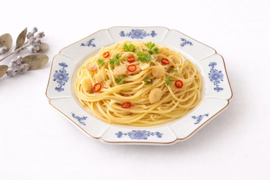 Octagonal Plate Blue Flower 21cm/8.3in | Hasami Ware