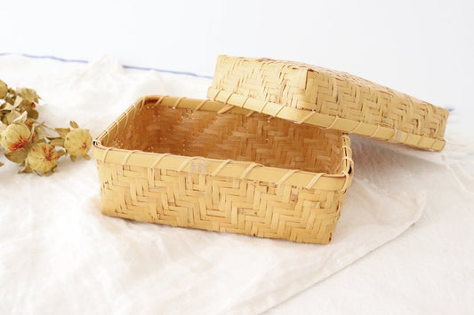 Ajiro Bento Basket Shiratake Bamboo Crafts