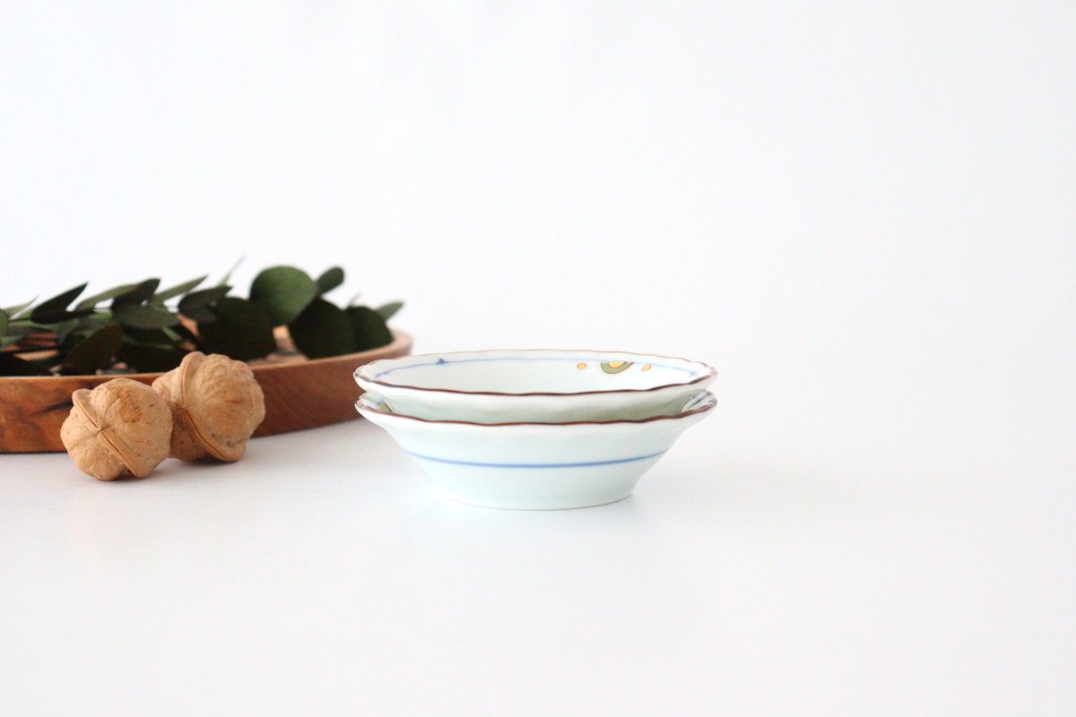 Small plate, Nishikimikabu, porcelain, Hasami ware
