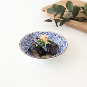 Sauce Plate Blue Arabesque | Hasami Ware