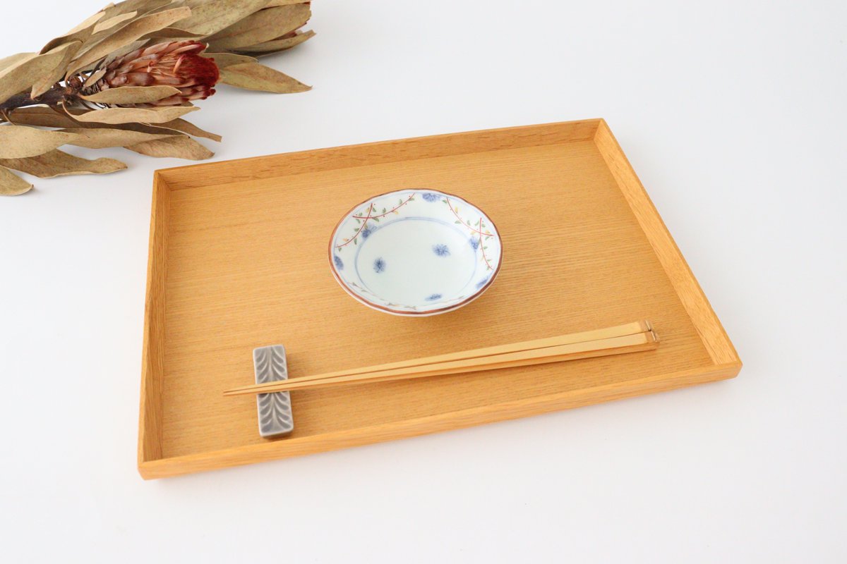 Small plate, flower pattern, porcelain, Hasami ware