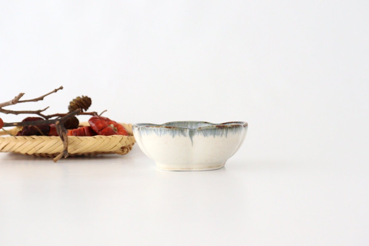 Small Bowl Plum White | Kobachi Mino Ware