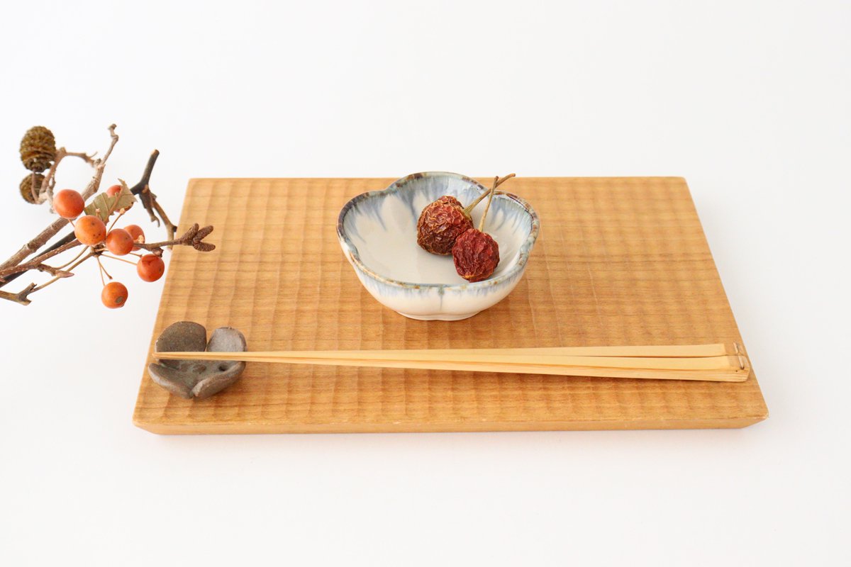 Small Bowl Plum White | Kobachi Mino Ware