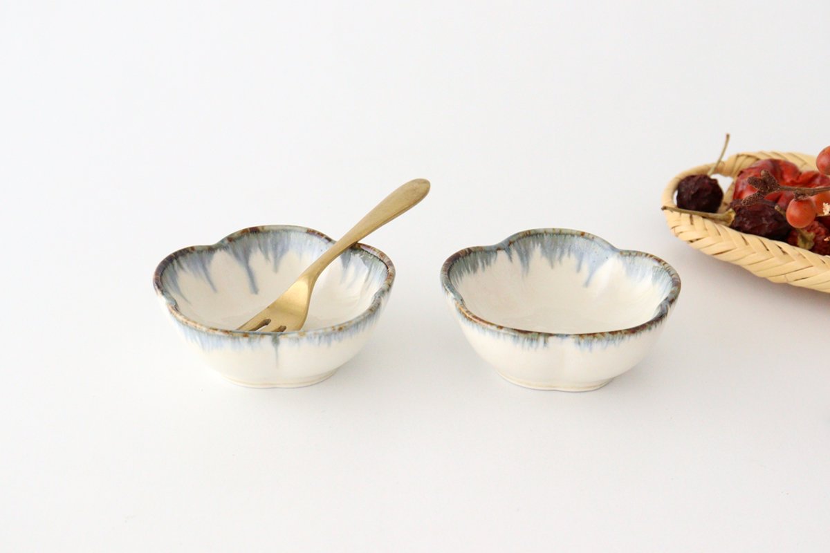 Small Bowl Plum White | Kobachi Mino Ware