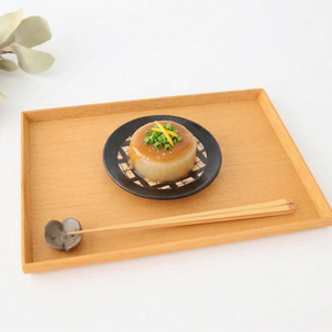 Kitagama Kasen Hiroshige Kato Small Plate Basket Pattern Black-Oribe | Seto Ware